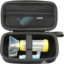 RAIACE Hard Travel Storage Case ühildub astma inhalaatoriga, inhalaatori hoidja astmakotiga, millel on meditsiini ja aksessuaaride võrgutasku. (ainult juhul) - Must