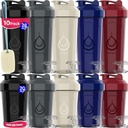 10 PAKK- raputamispudelid traatvillidega valgusegudele | Lekkekindel Blender Shaker Bottle Pack | BPA- Free & Dishwasher Safe | 5 Suur 28 oz & 5 Väike 20 oz Shaker Bottle | Tassid raputamiseks