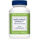 Vitamiin Shoppe lõhnatu vananenud küüslauguekstrakt - toetab südame-veresoonkonna tervist - 600 MG (200 kapslit)