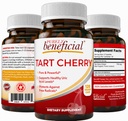 PURELY benefits Tart Cherry Capsules 6000 mg , Extra Strength Montmorency Tart Cherry Extract , Uric Acid Flush for Joint Comfort , Antioxidant & Immune Support , Non- GMO , Gluteenivaba , 120 Count