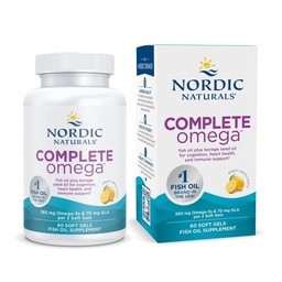 Nordic Naturals Complete Omega, Sidrun Flavor - 60 Soft Gels - 565 mg Omega-3 - EPA & DHA koos lisatud GLA - Tervislik nahk, tunnetus, positiivne meeleolu - Non-GMO - 30 Servings