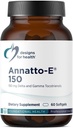 Tervise Annatto-E 150mg tokotrienoolid - DeltaGold E-vitamiini komplekslisa koos Delta + Gamma tokotrienoolidega - südame-veresoonkonna, tervisliku vananemise + antioksüdandi tugi - mitte-GMO (60 Softgels)