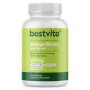 BESTVITE Ginkgo Biloba 120mg (240 kapslit) - Stearaadid puuduvad - GMO - gluteenivaba - standardiseeritud 24% Ginkgo Flavone Glycosides