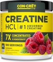 CON-CRET Creatine HCl Powder | Lihas-, Kognitiivne, Cellular Energy Support | No Bloating or Cramps | USA Made & NSF Certified | Vaarika (100 Serving)