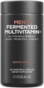 Kodeiin Meeste igapäevane multivitamiin – 25+ olulist vitamiini ja mineraali, orgaanilist täistoitu, probiootikume, oomega-3, tsink, vitamiinid A, B, C, D, E & K – 120 kapslit