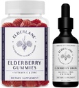 Elderlane Elderberry Tinktuur ja Elderberry Gummies - varem RD Naturals - Immune Support Supplement täiskasvanutele ja lastele - 2 Oz tilka ja 60ct Gummies