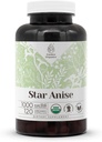 Star Anise 120 Capsules | High-Potency Capsules, Herbal Dietary Supplements | Made with Vegetable Capsules and Star Anise (Illicium verum) Dried Seed (120 Capsules)