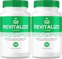 (2 Pack) GI Revitalize - GI Revitalize Pro pillid, et toetada tervislikku seedimist, GI Revitalized Täpsem valem soolestiku tervisele, G I Revitalizer Maksimaalne tugevus täiendada Review (120 kapslit)