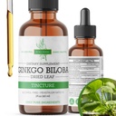 Ginkgo Biloba ekstrakt Vedelik 2 Fl Oz, Aju funktsiooni ja mälu toetamise toidulisandid, alkoholivaba, vegan - 2 Fl Oz