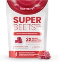 Humann SuperBeets Heart Chews, Nitric Oxide and Blood Pressure Support, Grape Seed Extract & Non-GMO Beet Root Powder Energy Supplement, Pomegranate Berry Flavor, 60 Count