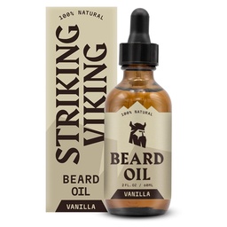 Viking Vanilla habemeõli meestele - looduslikult saadud konditsioneer Argan & Jojoba õlidega pehmendamiseks, niisutamiseks ja kasvuks (2 Oz)