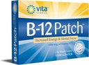 Vita Sciences Vitamiin B12 Patch - ekstra tugevuse valem meestele ja naistele, 1 kuu pakkumine. Suurendage energiat, keskendumist, mälu ja ainevahetust