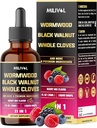 11in1 Black Walnut Wormwood Tinktuur Väljavõte Terved nelgid, Berberine ja 8 Veel - 2 kuud Pakkumine - 1 Fl Oz - Berry Mix Maitse