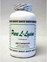 Pure L L Lysine 500 mg 200 Cap