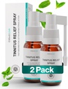 Medilisk Tinnitus Relief Spray - Toetab Tinnitus Relief Ringing Ears - Taimsed Kõrvahooldustooted - Tinnitus Ravi ennetamine - Mittesteroidaalne ja hüpoallergeenne - 1 Fl Oz - Pakend 2