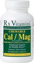Rx Vitamiinid Näritav kaltsium / magneesium tabletid, 90 loend