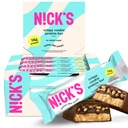 Nick's Protein Bars Crispy Cookie Chocolate, High Protein, Low Calories, Low Carb, Keto Friendly Snacks No Added Sugar (Multipack 12 baari x 50 g), Crispy Cookie maitse