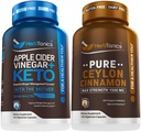 Herbtoonika Õunasiider Äädikas Kapslid Plus Keto BHB | Rasvapõletaja & Kaalulangus Täiendus Naistele & Meestele - Premium Ceylon Cinnamon Kapslid - Tõhusad Kaneeli Pillid Suurendatud Heaolu