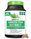 Zenwise Health Green Tee ekstrakti kapslid meestele ja naistele - EGCG toidulisand roheliste kohvioad ekstrakt suurendab energiat ja mälu - Immuunsüsteemi toetamine naha, aju ja südame tervise - Vegan - 120 krahv