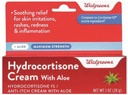 Walgreens Hydrocortisone koos Aloe Cream 1% Maksimaalne tugevus