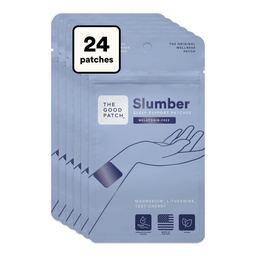 Good Patch Slumber Sleep Patch tugi, melatoniinivaba, püsiv vabanemine, looduslik laik L-Theanine'iga, magneesium, Tart Cherry ekstrakt, taime jõul kantavad tervised (24 kokku plaastrid)