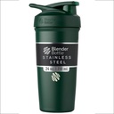 BlenderBottle Sport Isoleeritud roostevabast terasest raputuspudel traadi viskiga, 24-Ounce, Forest - Protein Shakes & Hydration sportlastele ja fitness entusiastidele, lihtne segamine, hoiab joogid külmad, lukustatavad Lid