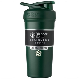 BlenderBottle Sport Isoleeritud roostevabast terasest raputuspudel traadi viskiga, 24-Ounce, Forest - Protein Shakes & Hydration sportlastele ja fitness entusiastidele, lihtne segamine, hoiab joogid külmad, lukustatavad Lid