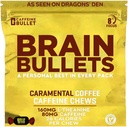 80mg Kofeiin ja 160mg L-Theanine Focus Enhancing Energy Chews (40 Servings) – Neuroscience Backed Nootropic Stack, vaimne teravus ja kognitiivsed tugi | Caramel Frappe Flavor Brain Bullet