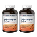 American Health Original Papaya Enzyme - 600 närimistabletti, pakendis 2 - pärast sööki täiendada - Non-GMO, Vegan - 400 kokku Servings