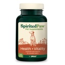 Spirited Paw Health + Vitality for Dogs - Lemmiklooma toidulisand immuunsüsteemile, kate, maksa tervis ja rohkem - Koer multifunktsionaalne tugi koliin, kaltsium, tsink ja vitamiinid D ja A - 90 närimistable vahvlid