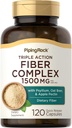 Piping Rock Fiber Complex Supplement | 1500mg | 120 kapslit | Triple Action Pills | koos Psyllium, kaerakliid ja Apple Pectin | Non-GMO, Gluteenivaba