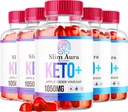 (5 Pack) Slim Aura Keto ACV Gummies - Ametlik Slim Aura Keto Plus Apple Siider Äädikas 1050MG Advanced Formula Gummys, Kõik Natural Premium Formula, Slimaura Gomitas Arvustused, 300 Gummies 5 kuud