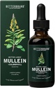 Betterbrand Mullein tilgad Lung Detox - Mullein Leaf Tinktuur klorofülliga - aitab toetada hingamisteede tervist, alkoholivaba, 1 kuu pakkumine - 60 ml