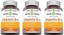 Hämmastavad valemid Vitamiin B6 Püridoksiin 25mg 250 tabletti Täiendus | Mitte-GMO | Gluteenivaba | Valmistatud USAs (3 pakendit)