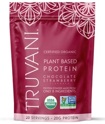 Truvani Vegan Peavalgupulber | Šokolaad Maasikas | 20 g Orgaaniline Taimne Valk | 20 Servings | Keto | Gluteen & Piimavaba | Madala carb | Ei ole lisatud suhkrut