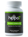 Hippo7 Vegan Täielik multivitamiin B12, vitamiin D, oomega-3 DHA+EPA, kaltsium, jood, tsink ja raud (1 pudel, 60 Softgels)