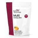 Bariatric Advantage Multi Chewy Bite - pehme närimismultivitamiin bariaatrilise kirurgia patsientidele - näritav multivitamiin foolhappega, vitamiin D3 & More - troopilise apelsini maitse - 60 loend