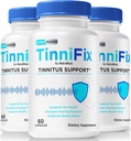 (3 Pack) Tinnifixi kapslid - täiustatud kuulmistoetuse valem, Tinnifixi tabletid tervisliku kuulmise säilitamiseks, kõik looduslikud tinnifix täieliku kõrva tervise jaoks, ametlik Tinni Fix Review (180 kapslit)