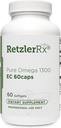 HormoonSynergy Omega 1300 EÜ kalaõli softgels - suure tugevusega oomega 3 täiendus täiustatud imendumisega - IFOS kontrollitud, soolestikuga kaetud, 600 mg EPA, 260 mg DHA - 60 loend