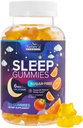 Sleep Gummies 6mg per Serving - Suhkruvaba Melatoniini Kummilisandi täiskasvanutele - Natural Zero Sugar Sleeping Gummy täiskasvanutele ja lastele, oranž maitsestatud, ekstra Tugevus Sleep Support - 120 Gummies