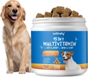 15-in-1 koera multivitamiinilisandid - koerte multivitamiini närimine - immuunsus, seedimine, liigeste ja südame tervise toetamine nahale, karvasüdamele, immuunsüsteemile - igas vanuses kõik tõud (120 loend)