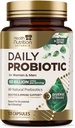 Probiotics 60 Billion CFU + 10 Strains - Daily Probiotic Lactobacillus Blend for Immune, Digestive & Gut Health Support, Prebiotics and Probiotics, Gas & Bloating for Women & Men - 120 Capsules