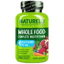 NATURELO Mens multivitamiinid - täistoidu multivitamiinid meestele vitamiinide, mineraalidega - 240 taimetoitlase kapslit energia, aju, südame, silmade tervise jaoks *