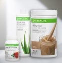 Trio Combo HERBALIFE Vormel 1 Tervislik toitaineline raputussegu (Cafe Latte 780g) - Herbal Aaloe kontsentraatpint (Original 473ml) - Taimse tee kontsentraat (Original 102g)