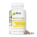 Jiva Botanicals Shatavari kapslid naistele - 1200 mg orgaaniline Shatavari pulber hormonaalse tasakaalu jaoks, naiste reproduktiivtervise ja menopausi toetus - mitte-GMO, vegan, gluteenivaba - 60 kapslit