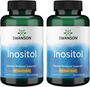 Swanson Inositol 650 Milligrams 100 Capsules (2 Pack)