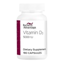 Bariatric Advantage Vitamiin D3 5000 RÜ - Bariatric Vitamiin D Kapslid - Vesi-Miscible - Luu tugevuse tugi * - Lihtne Neelamiskapsel - 180 loend
