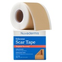 NUVADERMIS Silicone Scar Lipe kirurgilistele armidele - 120" x 1.5 "Rulli - meditsiiniklassi Scar Lipe kortsudele, kirurgilistele armidele, Keloid armidele ja hüpertroofilistele armidele - korduvkasutatav Scar Sheets Roll - 1 Pack