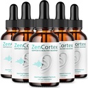 (5 Pack) Zencortex Tinnituse leevendamiseks - ametlik valem - Zencortexi tilgad kõrvadele, Zen Cortex 24 Tinnitus tilgad Vedelikulisa kommentaare, Zen Cortexi kuulmistoetus valem, Zen Cortexi suukaudne (10oz)