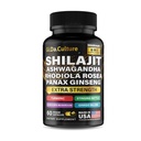 Shilajit Ashwagandha Rhodiola Rosea Panax Ginseng - meestele ja naistele - Shilajit kapslid - 60 Veggie kapslit